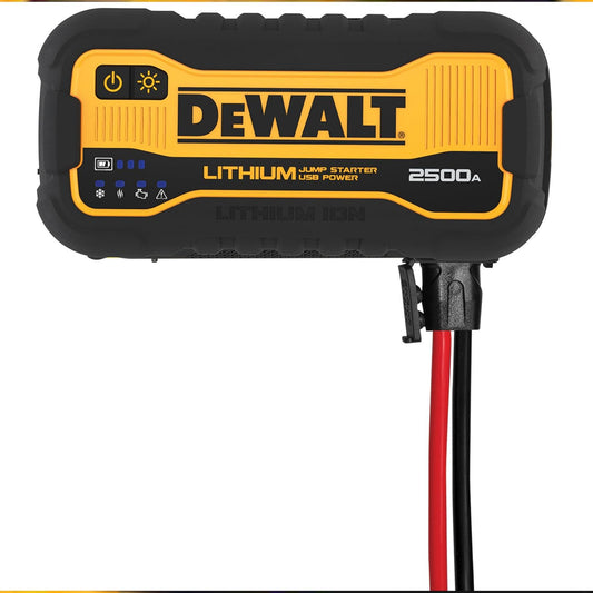 DEWALT DXAELJ25 2500 Peak Amp Portable Lithium Jump Starter with 25W Type C, 15W Type A, 60W Type C in/Out - E.S.N Tools