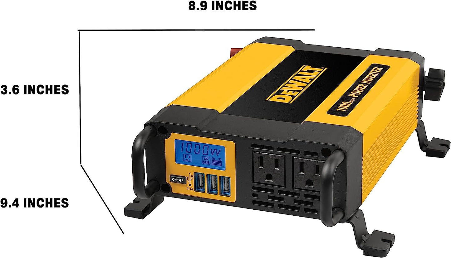 DEWALT Power Inverter 1000W Power Converter DXAEPI1000 | Dewalt Power Inverters- E.S.N Tools