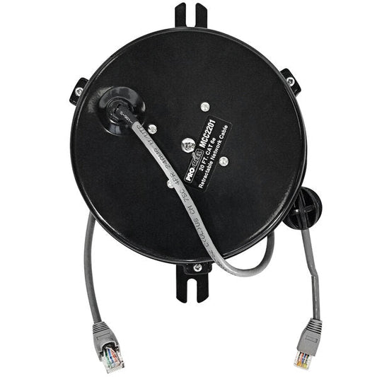 20 FT Retractable CAT6 Networking Data Communications Reel MCC2201 | Retractable Extension Cord - E.S.N Tools