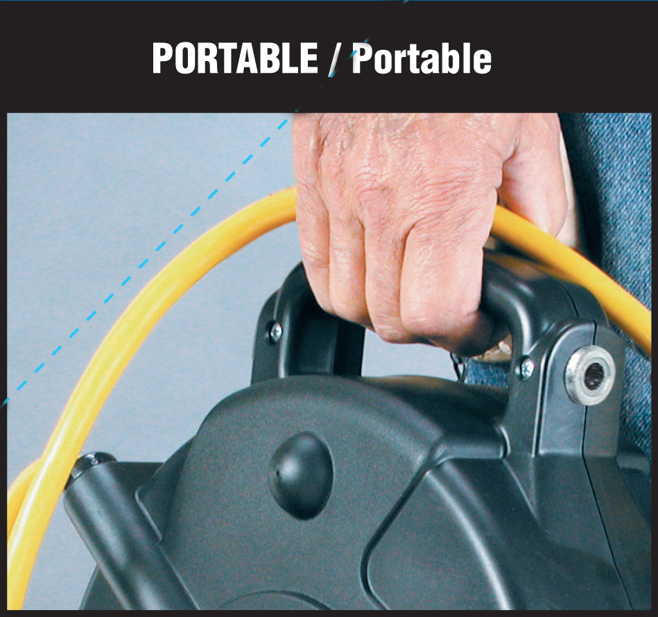 Professional Heavy Duty Retractable Reel Garage Shop Auto Repair LED Work Drop Pulldown Light 1300 Lumens 8150MM - E.S.N Tools