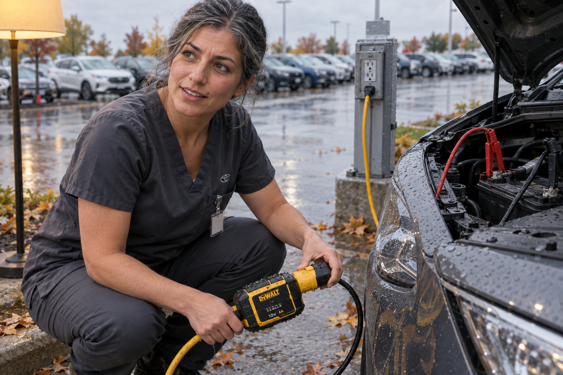 The Outdoor Power Connection Mistake That Can Undermine a DEWALT 12V 4A Waterproof Battery Maintainer at a Brampton Pre Delivery Inspection Lot