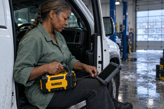 A Montreal Dealership Parts Manager Asked: "Can the DEWALT DXAEJ14-Type3 Jump Starter's USB Output Charge Diagnostic Tablets Between Calls?", Here's What to Know