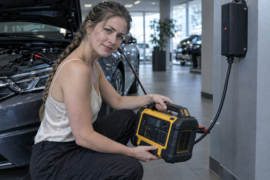 A Canadian Dealership Tech Asked: Can the DEWALT DXAEPS14 Type2 500W Inverter Power a DEFA Professional 30A Showroom Charger?