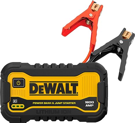 DeWalt 1600 Peak Amp Lithium Jump Starter with USB Power Bank, DXAELJ16 - E.S.N Tools