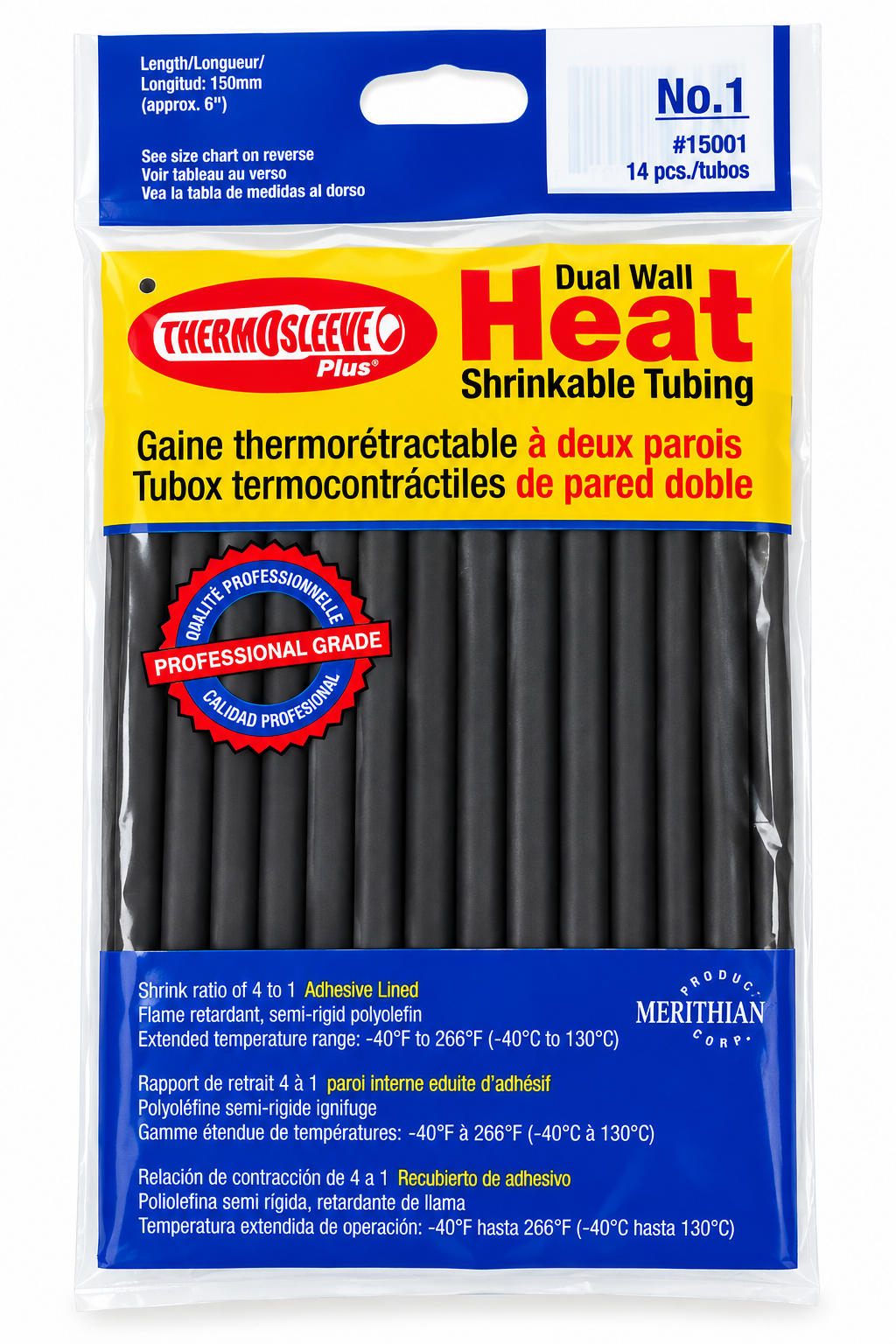 ThermOsleeve Plus 0.225 inch 4:1 dual wall heat shrink tubing