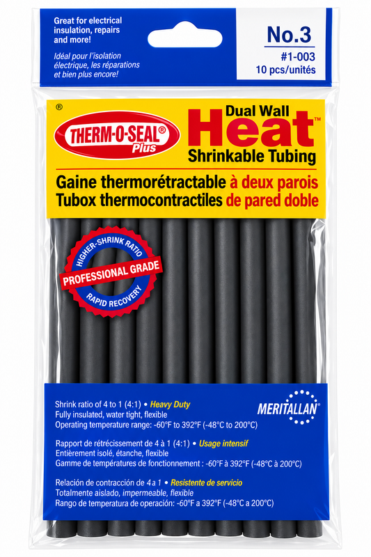 ThermOsleeve Plus 0.427 inch 4:1 dual wall heat shrink tubing