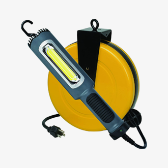 Professional Auto Repair Drop Lighting 8 Watt Bright 900 Lumen COB LED Cord Reel | Automatic Retractable Extension Cord Reels - ESN Tools