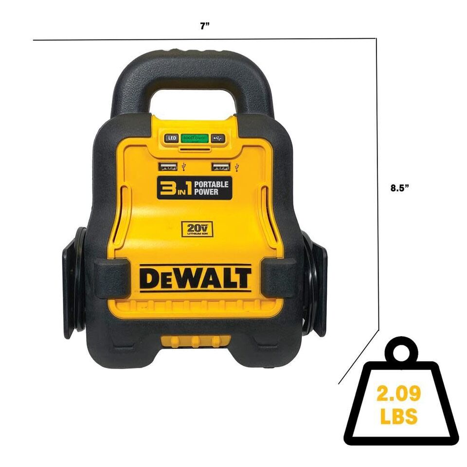 Professional Battery Booster/Jump Starter, 20-Volts (TOOL ONLY) DXAE20VBB - E.S.N Tools