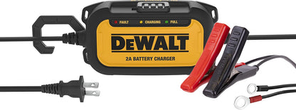 DEWALT Battery Charger DXAEC2 Professional 2 Amp Automotive Battery Charger and Maintainer , Yellow - E.S.N Tools