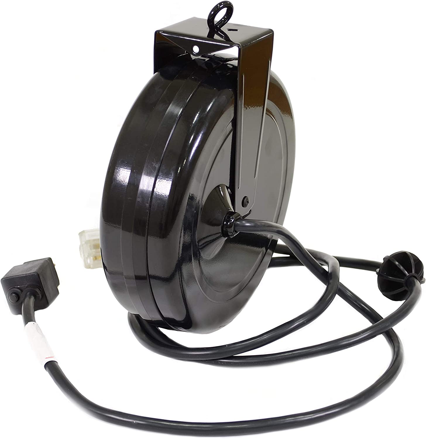 Alert Stamping 8665TFS Heavy Duty 12/3 65 Foot Single Tap Industrial  Retractable Extension Cord Reel