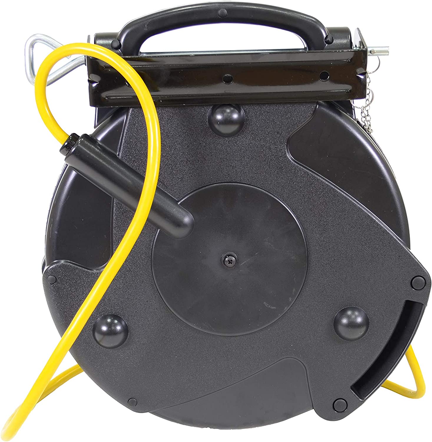 Shop Retractable Extension Cord | Tri Tap Cord Reel with Locking Outlet, - E.S.N Tools