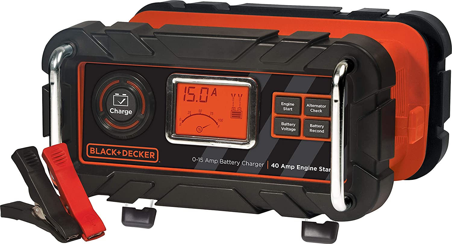 Black & Decker BC15BD 15 Amp Bench Battery Charger with 40 Amp Engine Start