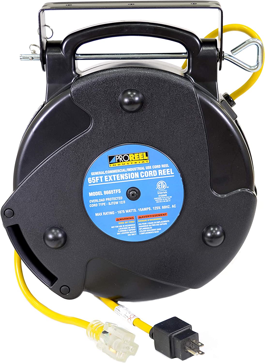 20' ProReel Retractable Cord Reel w/Outlet - 5020TFC