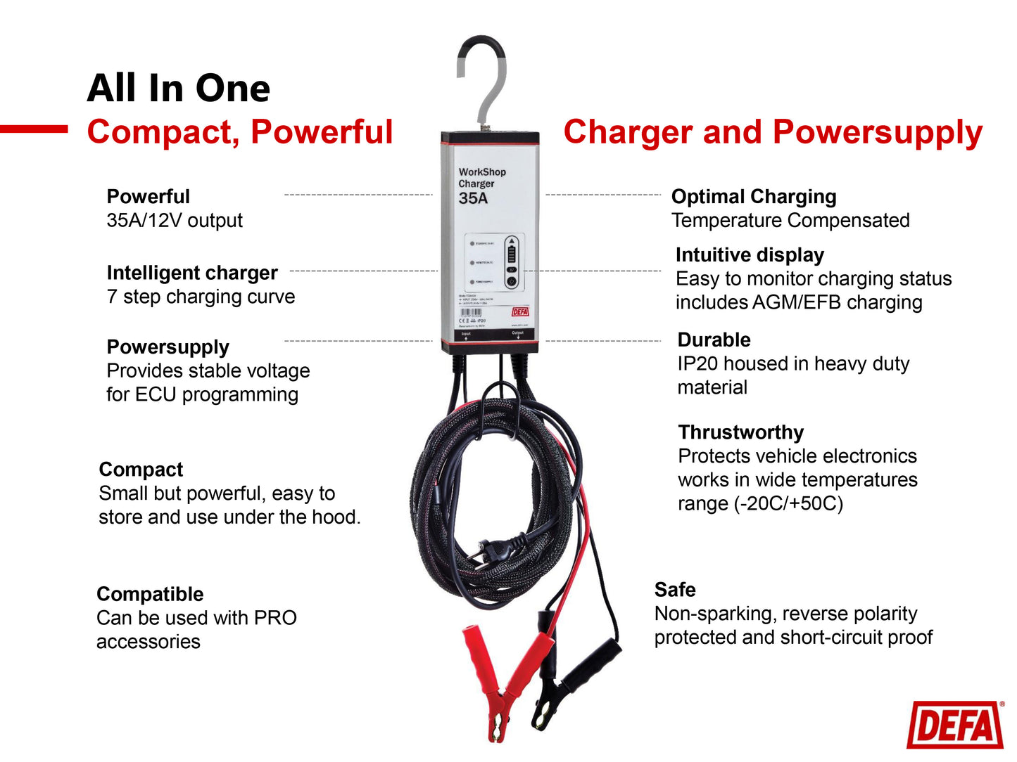 DEFA Workshop Charger / Power Supply 35A - E.S.N Tools