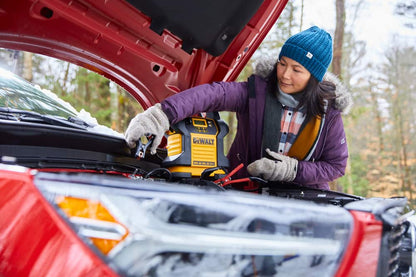 DEWALT DXAEJ14 Digital Portable Power Station Jump Starter - 1600 Peak Amps  with 120 PSI Compressor, AC Charging Cube, 15W USB-A and 25W USB-C Power