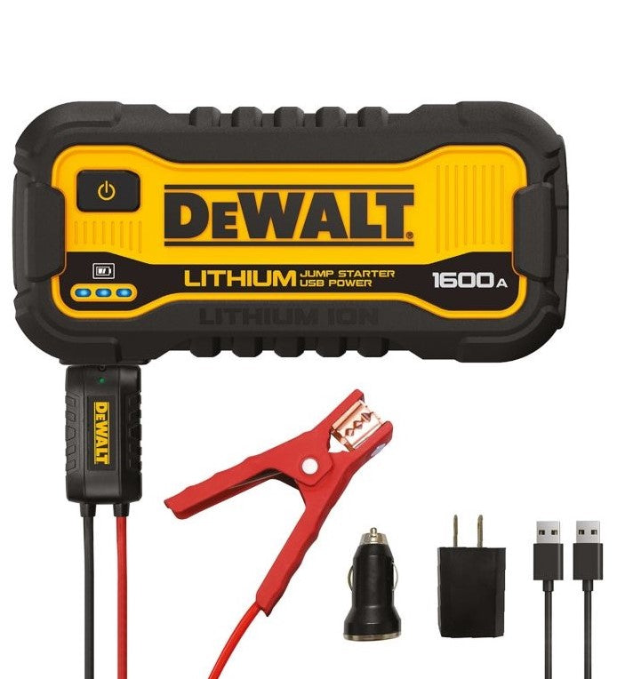 DeWalt 1600 Peak Amp Lithium Jump Starter with USB Power Bank - E.S.N Tools