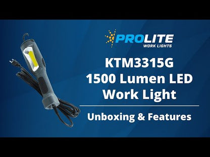 Alert 1500 Lumen COB LED Work Light KTM3315G, 1, Gray