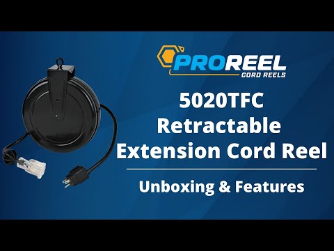 5020TFC Industrial Retractable Extension Cord Reel Video - E.S.N Tools